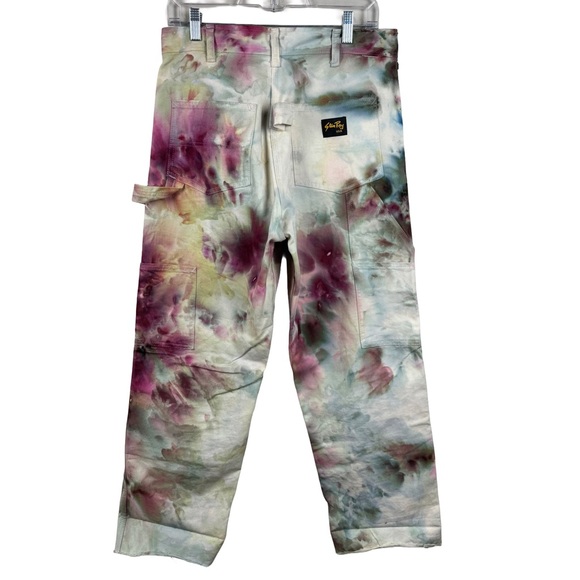 Free People Multicolor Floral Tie-Dye Cargo Pants - Picture 3 of 8